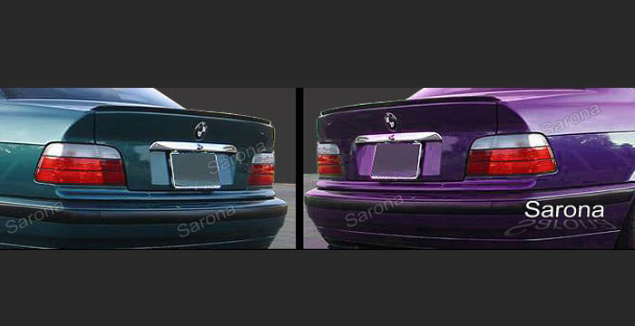 Custom BMW 3 Series Trunk Wing  Coupe (1992 - 1998) - $139.00 (Manufacturer Sarona, Part #BM-021-TW)